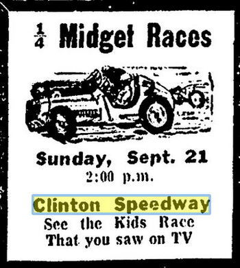 Clinton Race Track - Sept 1958